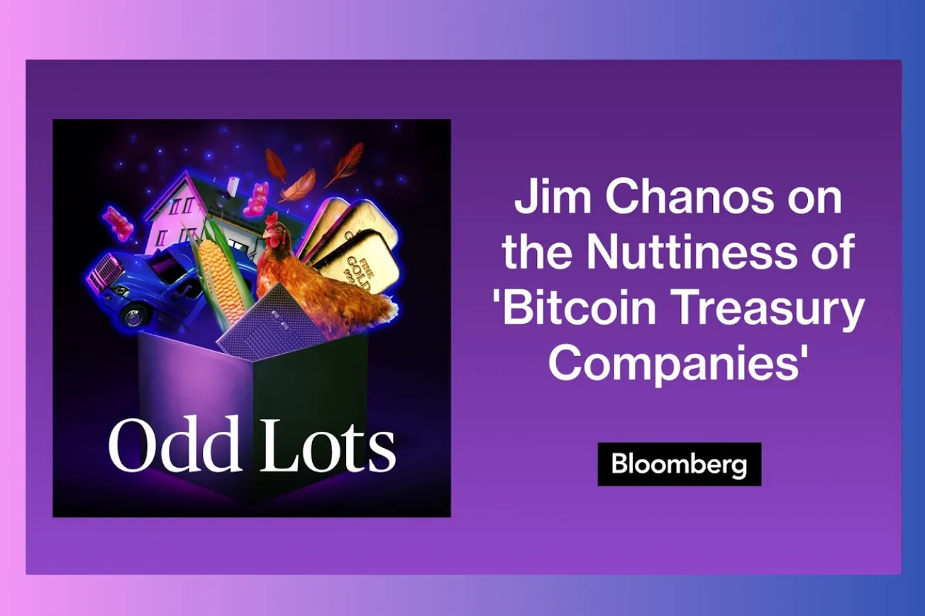 Jim Chanos Exposes the "Stupidest" Investment Trend: Why Bitcoin Treasury Companies Are Financial Theater