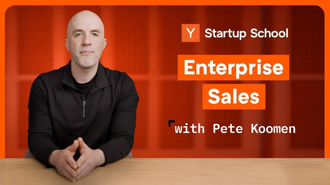 Enterprise Sales | Startup School