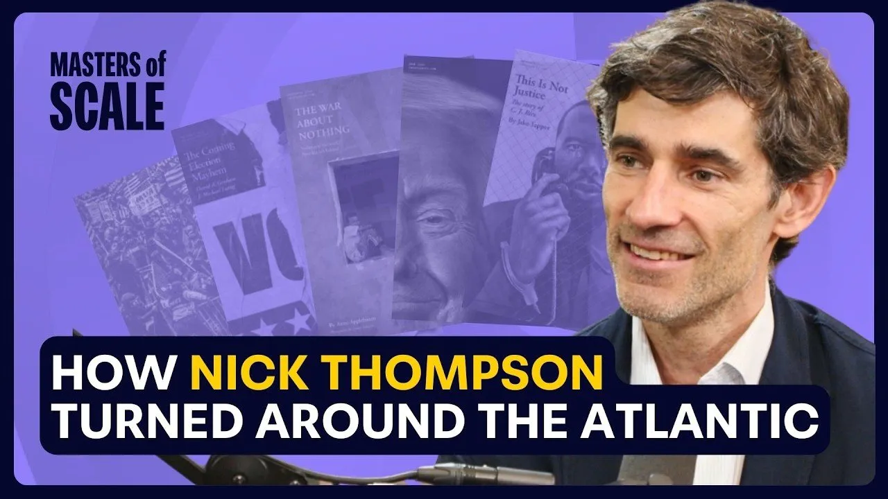 How to save a magazine (with The Atlantic's Nick Thompson) | Masters of Scale
