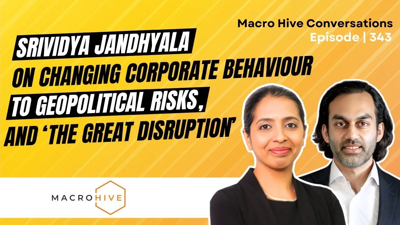 Ep. 343: Srividya Jandhyala on Changing Corporate Behaviour to Geopolitical Risks, and more...