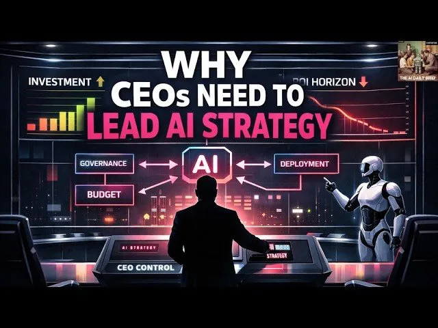 Why CEOs Need to Lead AI Strategy