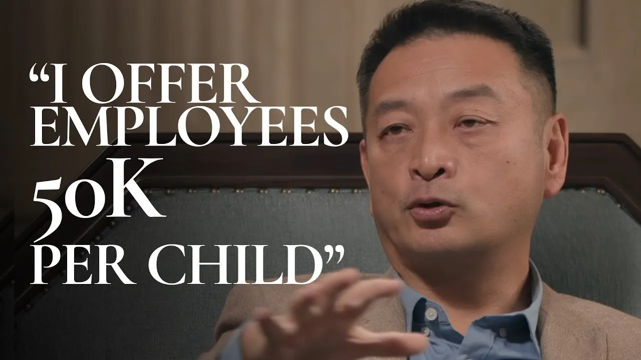 Why This Chinese Billionaire Pays People to Have Kids | $50B Founder James Liang
