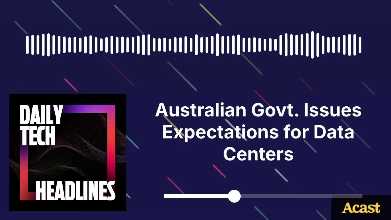 Australian Govt. Issues Expectations for Data Centers - DTH