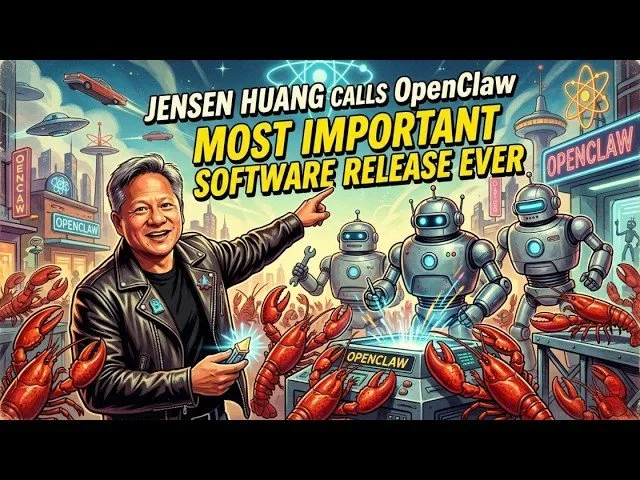 Jensen Huang Calls OpenClaw "Most Important Software Release Ever"